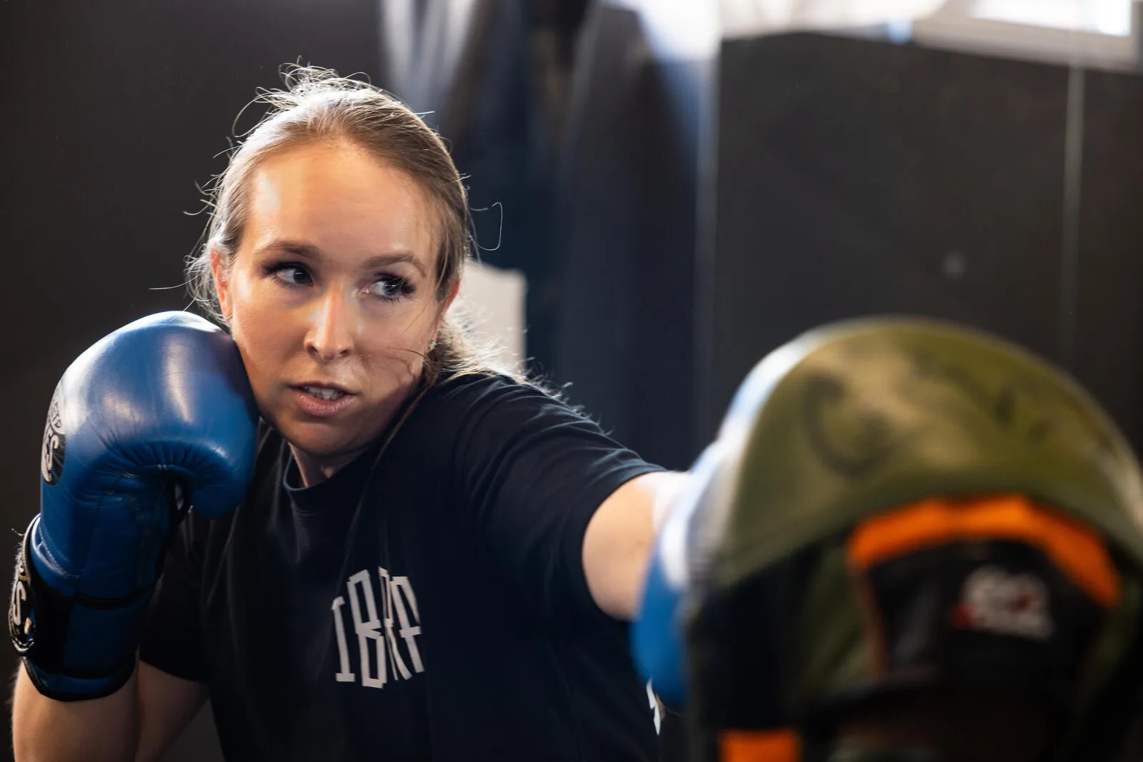 Pratzenarbeit mit Trainerin